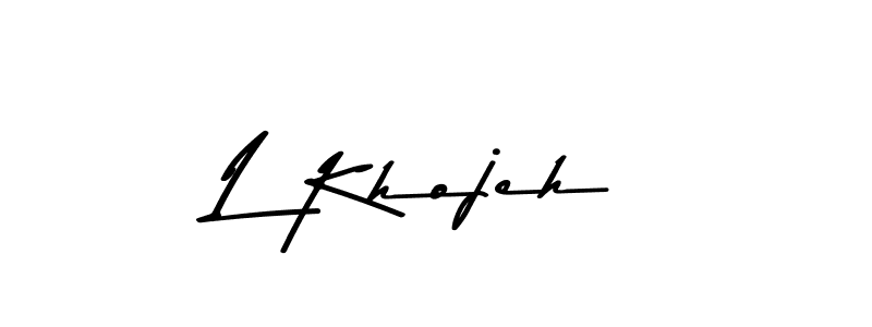 Here are the top 10 professional signature styles for the name L Khojeh. These are the best autograph styles you can use for your name. L Khojeh signature style 9 images and pictures png