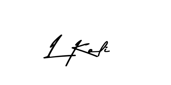 Best and Professional Signature Style for L Koli. Asem Kandis PERSONAL USE Best Signature Style Collection. L Koli signature style 9 images and pictures png