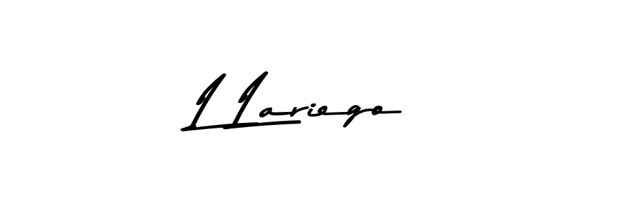 Design your own signature with our free online signature maker. With this signature software, you can create a handwritten (Asem Kandis PERSONAL USE) signature for name L Lariego. L Lariego signature style 9 images and pictures png