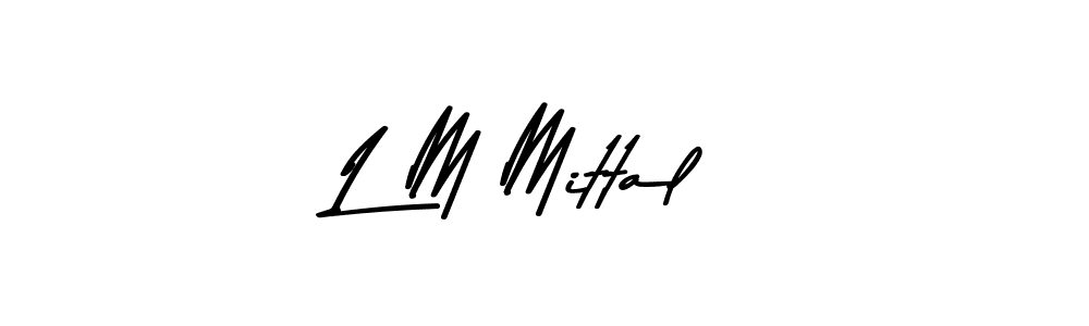 Also we have L M Mittal name is the best signature style. Create professional handwritten signature collection using Asem Kandis PERSONAL USE autograph style. L M Mittal signature style 9 images and pictures png