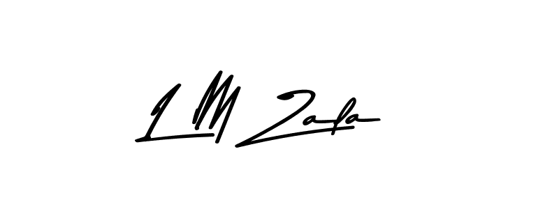 Also You can easily find your signature by using the search form. We will create L M Zala name handwritten signature images for you free of cost using Asem Kandis PERSONAL USE sign style. L M Zala signature style 9 images and pictures png