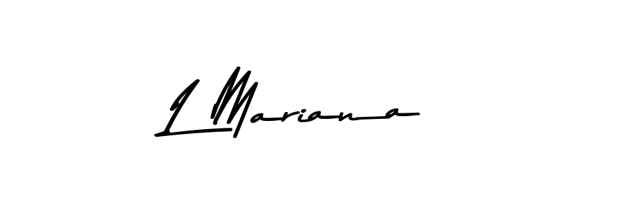 Also You can easily find your signature by using the search form. We will create L Mariana name handwritten signature images for you free of cost using Asem Kandis PERSONAL USE sign style. L Mariana signature style 9 images and pictures png