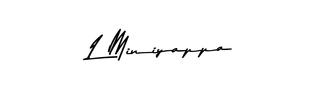 How to make L Miniyappa signature? Asem Kandis PERSONAL USE is a professional autograph style. Create handwritten signature for L Miniyappa name. L Miniyappa signature style 9 images and pictures png
