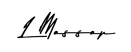 Explore multiple handwriting variations for L Mossop including this stunning Asem Kandis PERSONAL USE design. Free to use across all platforms. L Mossop signature style 9 images and pictures png