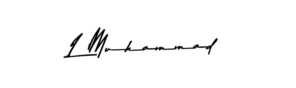 This is the best signature style for the L Muhammad name. Also you like these signature font (Asem Kandis PERSONAL USE). Mix name signature. L Muhammad signature style 9 images and pictures png