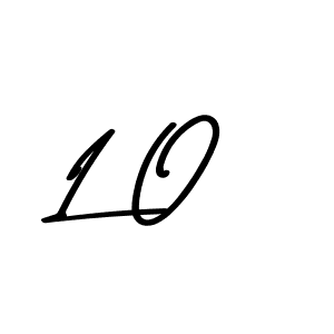 The best way (Asem Kandis PERSONAL USE) to make a short signature is to pick only two or three words in your name. The name L O include a total of six letters. For converting this name. L O signature style 9 images and pictures png