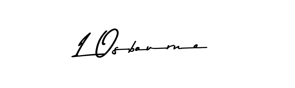The best way (Asem Kandis PERSONAL USE) to make a short signature is to pick only two or three words in your name. The name L Osbourne include a total of six letters. For converting this name. L Osbourne signature style 9 images and pictures png