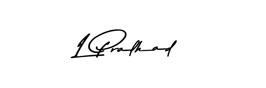 L Pralhad stylish signature style. Best Handwritten Sign (Asem Kandis PERSONAL USE) for my name. Handwritten Signature Collection Ideas for my name L Pralhad. L Pralhad signature style 9 images and pictures png