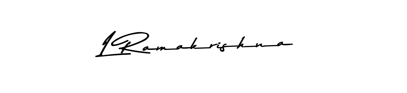 L Ramakrishna stylish signature style. Best Handwritten Sign (Asem Kandis PERSONAL USE) for my name. Handwritten Signature Collection Ideas for my name L Ramakrishna. L Ramakrishna signature style 9 images and pictures png
