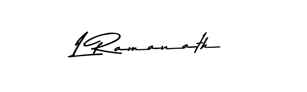 How to make L Ramanath signature? Asem Kandis PERSONAL USE is a professional autograph style. Create handwritten signature for L Ramanath name. L Ramanath signature style 9 images and pictures png