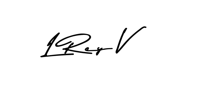 The best way (Asem Kandis PERSONAL USE) to make a short signature is to pick only two or three words in your name. The name L Rey V include a total of six letters. For converting this name. L Rey V signature style 9 images and pictures png