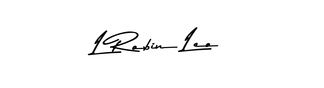 Create a beautiful signature design for name L Robin Leo. With this signature (Asem Kandis PERSONAL USE) fonts, you can make a handwritten signature for free. L Robin Leo signature style 9 images and pictures png