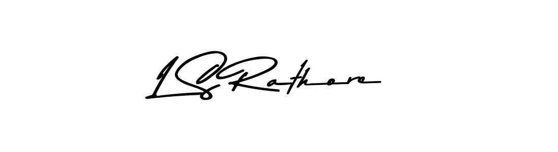 Also we have L S Rathore name is the best signature style. Create professional handwritten signature collection using Asem Kandis PERSONAL USE autograph style. L S Rathore signature style 9 images and pictures png