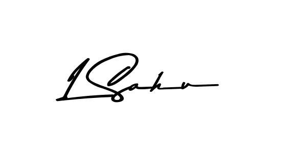 The best way (Asem Kandis PERSONAL USE) to make a short signature is to pick only two or three words in your name. The name L Sahu include a total of six letters. For converting this name. L Sahu signature style 9 images and pictures png