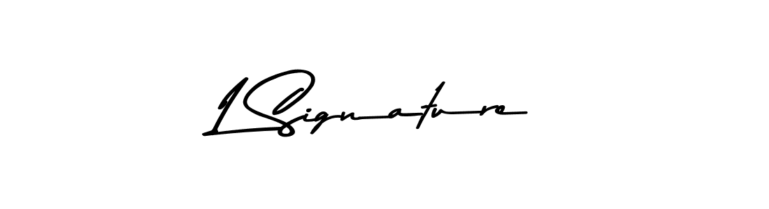 Similarly Asem Kandis PERSONAL USE is the best handwritten signature design. Signature creator online .You can use it as an online autograph creator for name L Signature. L Signature signature style 9 images and pictures png