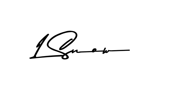 How to make L Snow signature? Asem Kandis PERSONAL USE is a professional autograph style. Create handwritten signature for L Snow name. L Snow signature style 9 images and pictures png