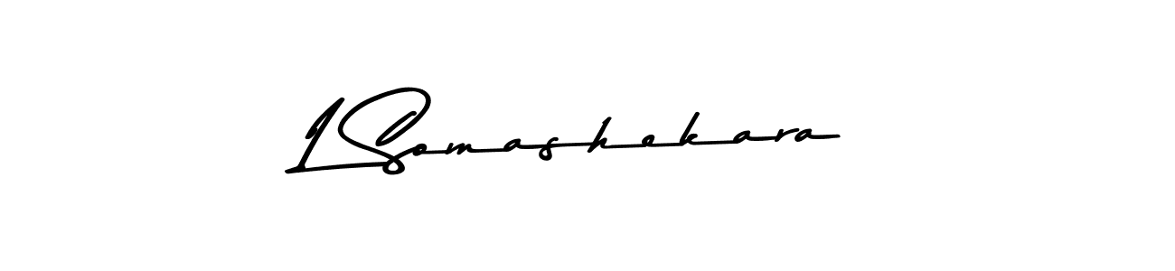 Use a signature maker to create a handwritten signature online. With this signature software, you can design (Asem Kandis PERSONAL USE) your own signature for name L Somashekara. L Somashekara signature style 9 images and pictures png