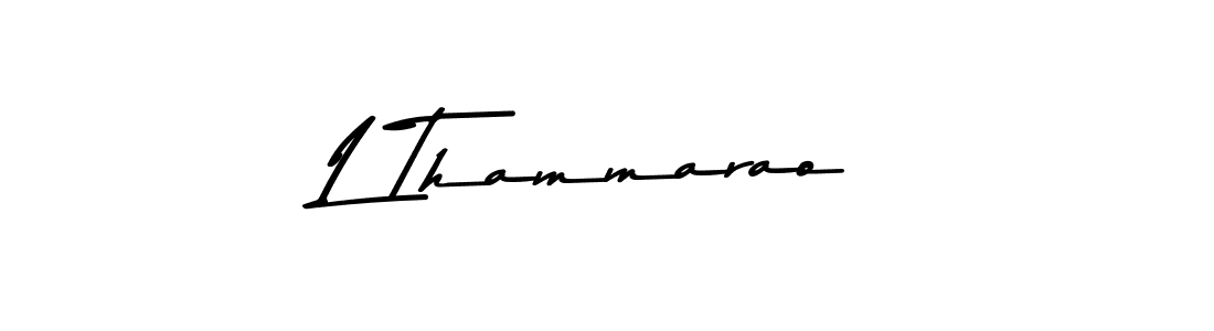 Use a signature maker to create a handwritten signature online. With this signature software, you can design (Asem Kandis PERSONAL USE) your own signature for name L Thammarao. L Thammarao signature style 9 images and pictures png