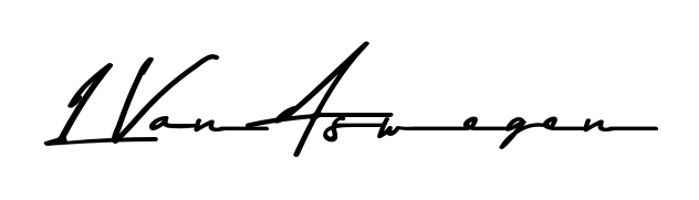 Express your personality with a custom L Van Aswegen signature crafted with Asem Kandis PERSONAL USE typography. Free transparent PNG download available. L Van Aswegen signature style 9 images and pictures png