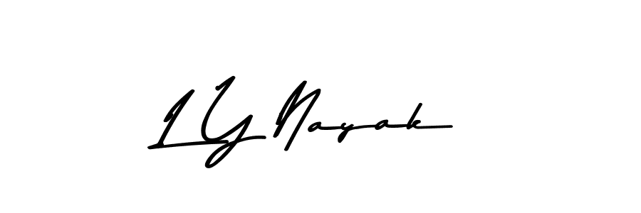 How to Draw L Y Nayak signature style? Asem Kandis PERSONAL USE is a latest design signature styles for name L Y Nayak. L Y Nayak signature style 9 images and pictures png