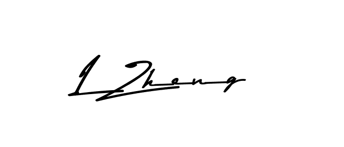 Make a beautiful signature design for name L Zheng. With this signature (Asem Kandis PERSONAL USE) style, you can create a handwritten signature for free. L Zheng signature style 9 images and pictures png