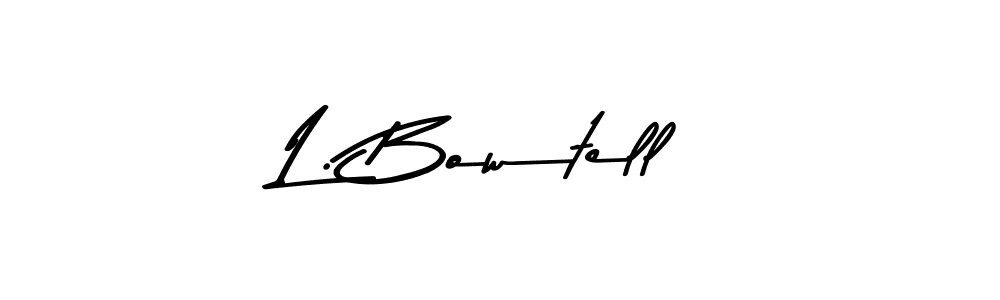 Asem Kandis PERSONAL USE is a professional signature style that is perfect for those who want to add a touch of class to their signature. It is also a great choice for those who want to make their signature more unique. Get L. Bowtell name to fancy signature for free. L. Bowtell signature style 9 images and pictures png