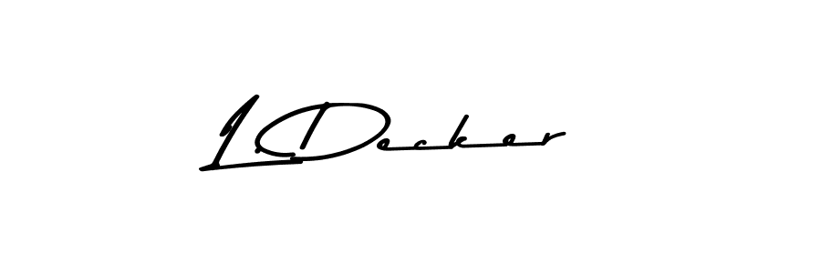 You can use this online signature creator to create a handwritten signature for the name L. Decker. This is the best online autograph maker. L. Decker signature style 9 images and pictures png