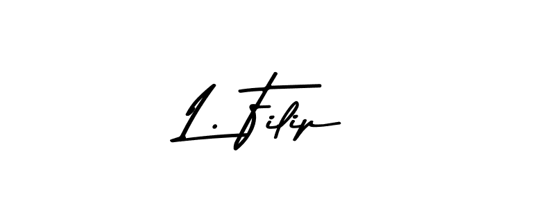 Use a signature maker to create a handwritten signature online. With this signature software, you can design (Asem Kandis PERSONAL USE) your own signature for name L. Filip. L. Filip signature style 9 images and pictures png