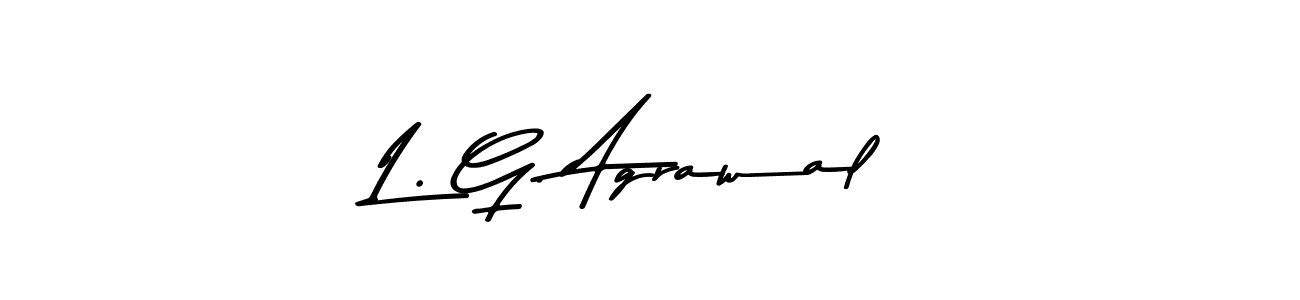 You should practise on your own different ways (Asem Kandis PERSONAL USE) to write your name (L. G. Agrawal) in signature. don't let someone else do it for you. L. G. Agrawal signature style 9 images and pictures png