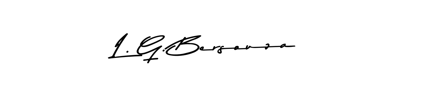 Also You can easily find your signature by using the search form. We will create L. G. Bersouza name handwritten signature images for you free of cost using Asem Kandis PERSONAL USE sign style. L. G. Bersouza signature style 9 images and pictures png