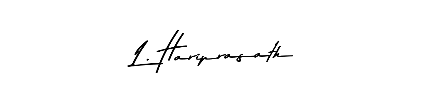 L. Hariprasath stylish signature style. Best Handwritten Sign (Asem Kandis PERSONAL USE) for my name. Handwritten Signature Collection Ideas for my name L. Hariprasath. L. Hariprasath signature style 9 images and pictures png