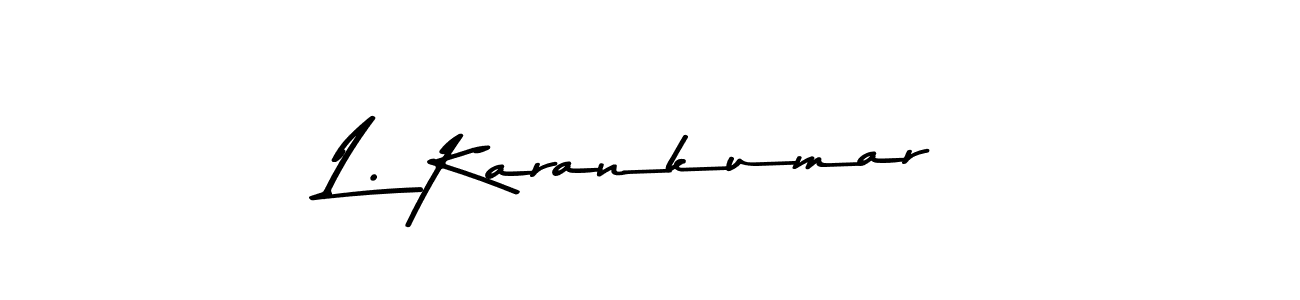 Similarly Asem Kandis PERSONAL USE is the best handwritten signature design. Signature creator online .You can use it as an online autograph creator for name L. Karankumar. L. Karankumar signature style 9 images and pictures png