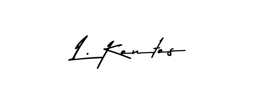 How to make L. Kontos signature? Asem Kandis PERSONAL USE is a professional autograph style. Create handwritten signature for L. Kontos name. L. Kontos signature style 9 images and pictures png