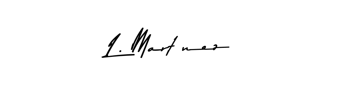 Design your own signature with our free online signature maker. With this signature software, you can create a handwritten (Asem Kandis PERSONAL USE) signature for name L. Martínez. L. Martínez signature style 9 images and pictures png