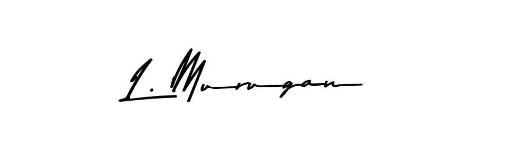 if you are searching for the best signature style for your name L. Murugan. so please give up your signature search. here we have designed multiple signature styles  using Asem Kandis PERSONAL USE. L. Murugan signature style 9 images and pictures png