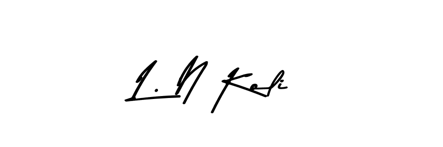 The best way (Asem Kandis PERSONAL USE) to make a short signature is to pick only two or three words in your name. The name L. N Koli include a total of six letters. For converting this name. L. N Koli signature style 9 images and pictures png