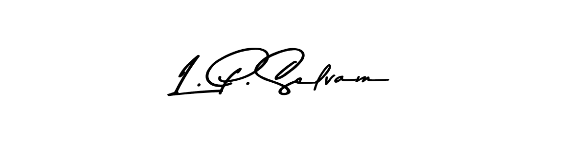 How to make L. P. Selvam signature? Asem Kandis PERSONAL USE is a professional autograph style. Create handwritten signature for L. P. Selvam name. L. P. Selvam signature style 9 images and pictures png
