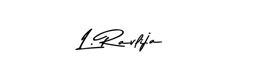 The best way (Asem Kandis PERSONAL USE) to make a short signature is to pick only two or three words in your name. The name L. Ravlija include a total of six letters. For converting this name. L. Ravlija signature style 9 images and pictures png