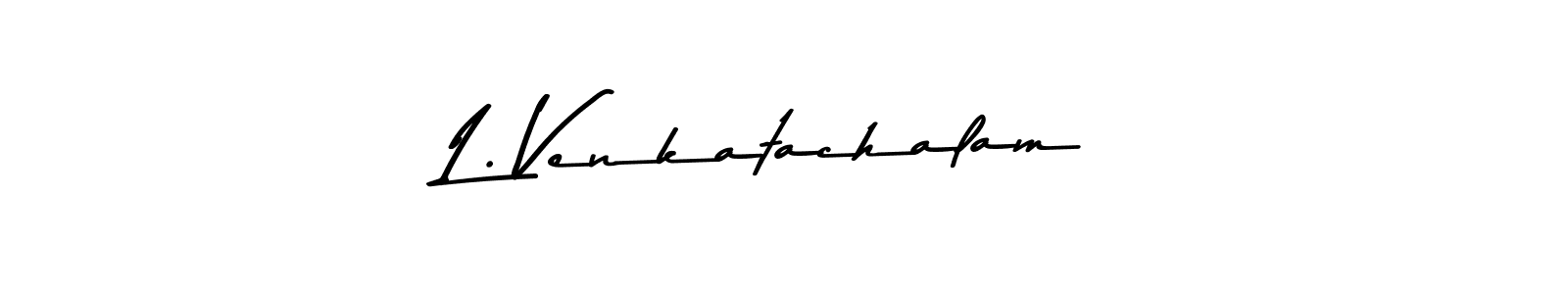 Use a signature maker to create a handwritten signature online. With this signature software, you can design (Asem Kandis PERSONAL USE) your own signature for name L. Venkatachalam. L. Venkatachalam signature style 9 images and pictures png