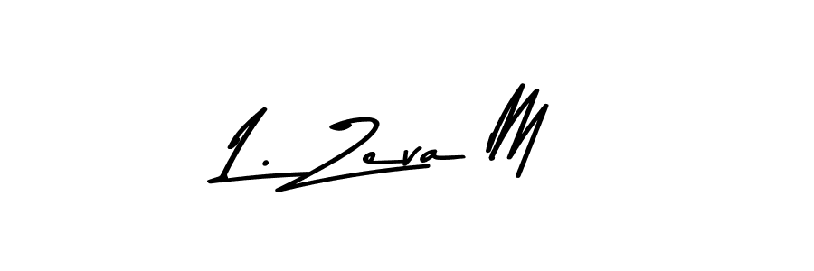 Create a beautiful signature design for name L. Zeva M. With this signature (Asem Kandis PERSONAL USE) fonts, you can make a handwritten signature for free. L. Zeva M signature style 9 images and pictures png