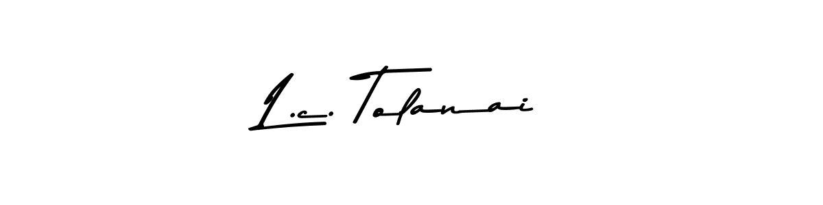 This is the best signature style for the L.c. Tolanai name. Also you like these signature font (Asem Kandis PERSONAL USE). Mix name signature. L.c. Tolanai signature style 9 images and pictures png