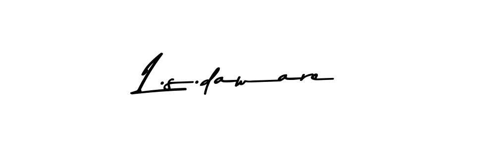 Make a beautiful signature design for name L.s.daware. With this signature (Asem Kandis PERSONAL USE) style, you can create a handwritten signature for free. L.s.daware signature style 9 images and pictures png