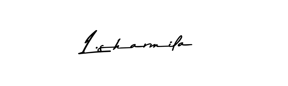 Also You can easily find your signature by using the search form. We will create L.sharmila name handwritten signature images for you free of cost using Asem Kandis PERSONAL USE sign style. L.sharmila signature style 9 images and pictures png