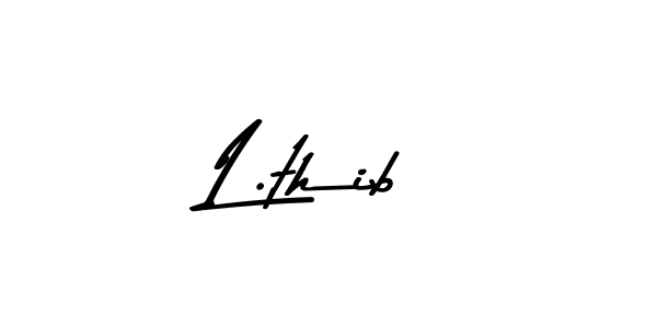 The best way (Asem Kandis PERSONAL USE) to make a short signature is to pick only two or three words in your name. The name L.thib include a total of six letters. For converting this name. L.thib signature style 9 images and pictures png