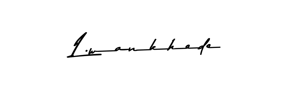 You should practise on your own different ways (Asem Kandis PERSONAL USE) to write your name (L.wankhede) in signature. don't let someone else do it for you. L.wankhede signature style 9 images and pictures png