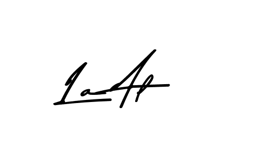 La Al stylish signature style. Best Handwritten Sign (Asem Kandis PERSONAL USE) for my name. Handwritten Signature Collection Ideas for my name La Al. La Al signature style 9 images and pictures png