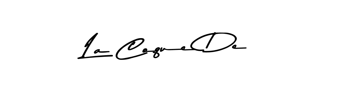 How to Draw La Coque De signature style? Asem Kandis PERSONAL USE is a latest design signature styles for name La Coque De. La Coque De signature style 9 images and pictures png
