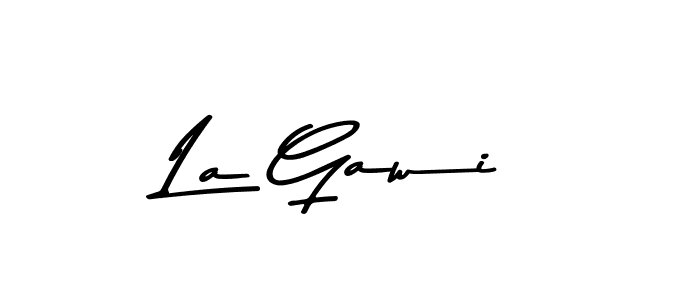 How to Draw La Gawi signature style? Asem Kandis PERSONAL USE is a latest design signature styles for name La Gawi. La Gawi signature style 9 images and pictures png