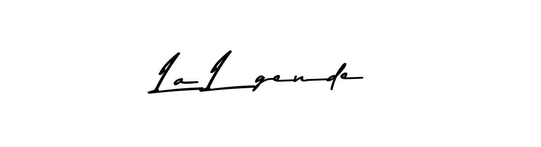 Create a beautiful signature design for name La Légende. With this signature (Asem Kandis PERSONAL USE) fonts, you can make a handwritten signature for free. La Légende signature style 9 images and pictures png