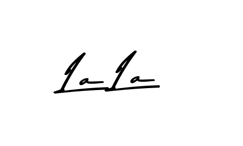 Design your own signature with our free online signature maker. With this signature software, you can create a handwritten (Asem Kandis PERSONAL USE) signature for name La La. La La signature style 9 images and pictures png
